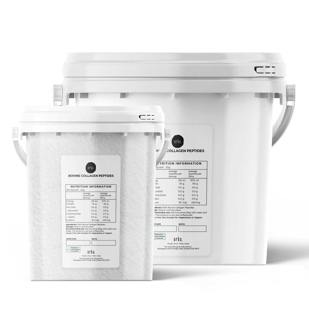 Orku Bovine Collagen Peptides Powder Tub - Hydrolysed Protein Unflavoured