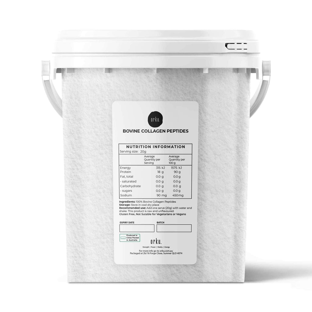 Orku Bovine Collagen Peptides Powder Tub - Hydrolysed Protein Unflavoured